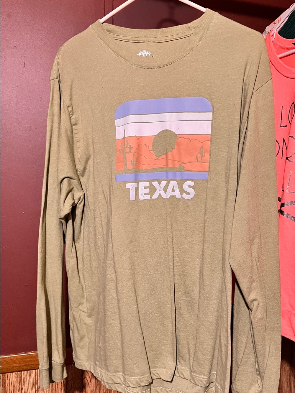 Texas Graphic Long-Sleeve Tee - Olive Green